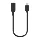 Кабель Olmio On-The-Go USB 2.0 - microUSB черный