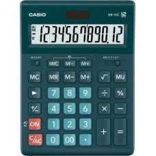 Калькулятор настольный CASIO GR-12C-DG-W-EP зеленый