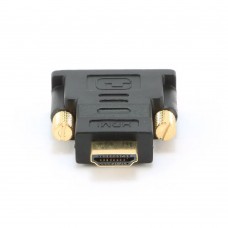 Переходник HDMI <-> DVI Cablexpert A-HDMI-DVI-1, 19M/19M, золотые разъемы, пакет, черный