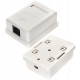 Розетка сетевая Cablexpert NA216, Net Socket RJ-45, 1 разъём