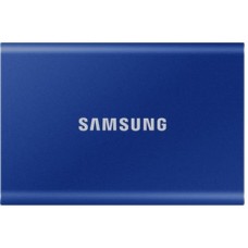 Внешний SSD  500Gb Samsung T7 USB 3.2 Gen.2 (10 Гбит/c)  AES 256, Синий, MU-PC500H/WW