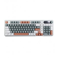 Клавиатура USB, Royal Kludge RKS98, KeyBoard mechanical, Chartreuse switch, 98 keys, 2,4/BT/cable,LCD, Camping