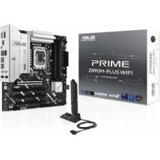 Материнская плата ASUS PRIME Z890M-PLUS WIFI, Z890, 1851, 4xDDR5, PCI-E x16, M2, SATA, DP, HDMI, USB-C 20GBps, WIFI7, BOX