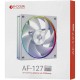 Вентилятор ID-Cooling, AF-127-ARGB-W, 12cm, Fan for case, 500-2000rpm, 78CFM, 29dBA, 10.8-13.2 VDC, white, 3pin