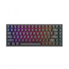 Клавиатура USB, Royal Kludge RK84, KeyBoard mechanical, Red switch, 84 keys, 2,4/BT/cable, Black