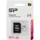 Карта памяти SDXC Silicon Power, SP064GBSTXDA2V20SP, 64GB, Class 10, MemoryCard micro +adapter