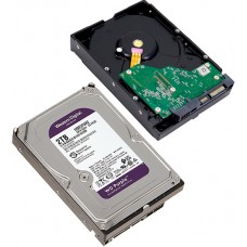 Жесткий диск Western Digital Purple, 2000 GB, HDD SATA WD23PURZ, 5400rpm, 64MB cache, SATA 6 Gb/s