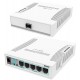 Сетевой коммутатор MikroTik RB260GS, Switch 5 port 10/100/1000 Mbit, 5 RJ45, SFP, PoE in, [CSS106-5G-1S]