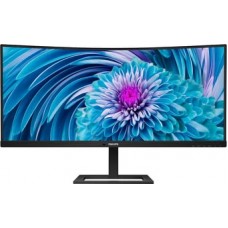 Монитор 34" PHILIPS 346E2CUAE/00/01 VA 3440x1440 100Hz R1500 1мс 3000:1 1xDP 2xHDMI 5xUSB 2x5W