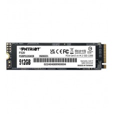 Твердотельный накопитель SSD M.2 PCIe Patriot P320, P320P512GM28, 512GB, 512 GB PCIe Gen3 x4