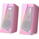 Акустическая система Defender Redragon Anvil (2.0),Розовый, SPK active RMS 3Wx2, USB power SPK active RMS 3Wx2, USB power [71776,Pink