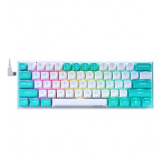 Клавиатура USB, Redragon Fidd RU, бирюзовый/белый, KeyBoard Bluetooth, wireless, turquoise/white, (72187)