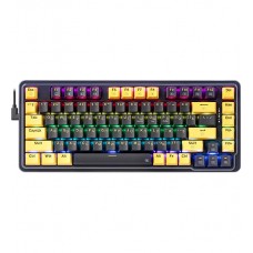 Клавиатура USB, Redragon Elf  RU, фиолетовый/желтый, KeyBoard Bluetooth, wireless, purple/yellow, (71664)