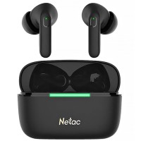 Беспроводная гарнитура Netac True LK65A, Черный, Bluetooth garnitura BT 5.3, 20-20000Hz, ANC+ENC, d13mm,black