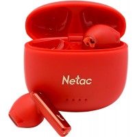 Беспроводная гарнитура Netac True LK35, Красный, Bluetooth garnitura BT 5.3, 20-20000Hz, 16ohm, red