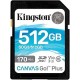 Карта памяти SD, Kingston Canvas Go! Plus, 512GB, SDG3/512GB, Class 10, UHS-I, R170/W90