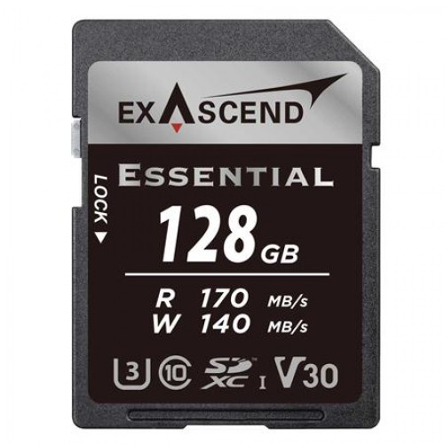 Карта памяти SD Exascend Essential, 128Gb, SDXC I, UHS-I (V30), R170/W140