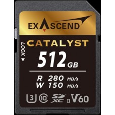 Карта памяти SD Exascend Catalyst, 512Gb, SDXC II, UHS-II (V60), R280/W150