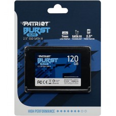 Твердотельный накопитель SSD 120 Gb SATA 6Gb/s Patriot Burst Elite PBE120GS25SSDR 2.5" 3D QLC