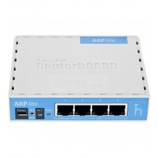 Wi-Fi точка доступа MikroTik RB941-2nD  RouterBOARD hAP Lite (3UTP 100Mbps, 1WAN, 802.11b/g/n, 1.5dB