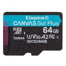 Карта памяти MicroSD 64GB Class 10 U3 V30 A2 Kingston SDCG3/64GBSP