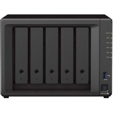 Сетевой накопитель NAS Synology DiskStation DS1522+, Ryzen R1600-2.6GHz/8GB DDR4/0TB, 8 HDD SATA, 2(10GbE/GbE/USB)