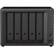 Сетевой накопитель NAS Synology DiskStation DS1522+, Ryzen R1600-2.6GHz/8GB DDR4/0TB, 8 HDD SATA, 2(10GbE/GbE/USB)