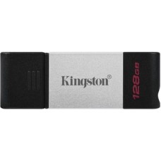 USB Флешка Kingston 128Gb USB-C 3.2 Data Traveler 80 (Silver-Black)