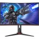 Монитор Игровой 27" AOC C27G2ZU/BK VA Curved 240Гц 0.5мс 300кд/м2 3000:1 80M:1 2xHDMI DP 2x2W Черный