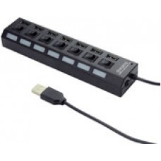 USB Hub 7 port, Gembird UHB-U2P7-02, USB 2.0, black