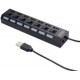 USB Hub 7 port, Gembird UHB-U2P7-02, USB 2.0, black