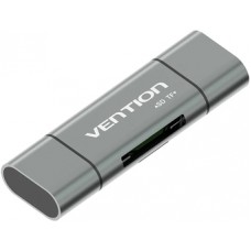 Картридер Vention USB 3.0, Multi-Function card reader, Gray, Metal type. CCHH0