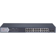 Коммутатор 24 port 10/100/1000M Hikvision DS-3E0526P-E/M, 24 x Gigabit PoE + 2 x SFP 10/100/1000M