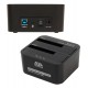 External 2,5"/3,5" Docking Station, Agestar 3UBT6-6G, for SATA 2 HDD, USB 3.0, ext. PS, black