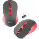 Мышь Gembird MUSW-221-R, Wireless, optical, 2AAA, USB, black-red