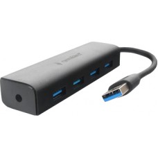 USB Hub 4 port, Gembird UHB-C354, USB 3.0, Black