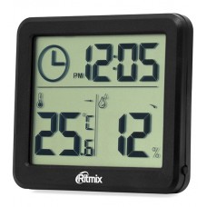 Метеостанция с термометром и гигрометром RITMIX CAT-041 черный