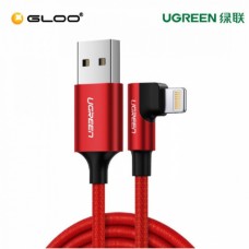 Кабель Ugreen US299 Angled Lightning To USB 2.0 A Male Cable(90° Angle)/Red 1M, 60555