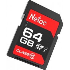 Карта памяти SD, Netac P600 SDXC 64GB, U1/C10, Up to 90MB/s