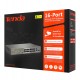 Коммутатор 16 port 10/100Mbit, Tenda TEF1118P-16-150W, 2 x 10/100/1000Mbit RJ-45, 1x 10/100/1000Mbit SFP