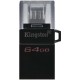 USB Флешка 64Gb, Kingston DataTraveler microDuo 3.0 G2, USB 3.2/microUSB (DTDUO3G2/64GB)