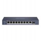 Коммутатор  8 port 10/100/1000M Hikvision DS-3E0510HP-E, 2xGb Hi-PoE, 1xGb RJ45, 1xGb fiber, PoE 110W