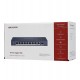 Коммутатор  8 port 10/100/1000M Hikvision DS-3E0510HP-E, 2xGb Hi-PoE, 1xGb RJ45, 1xGb fiber, PoE 110W