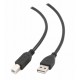 Интерфейсный кабель USB A-B, 4.5 м., Cablexpert, USB 2.0, черный