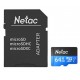 Карта памяти MicroSD, Netac P500 Standart 64GB 90MB/s Class 10, + SD Adapter