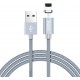 Кабель магнитный USB to Lightning, Hoco U40A, 2.4A, Black, 1.2 м.