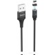 Кабель магнитный Lighting  Hoco U76, 2.4A, Black, 1.2 м.