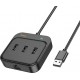 Расширитель USB, Hoco HB35, Type-C to USB 3.0 with Ethernet port, 3 порта