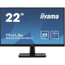 Монитор IIYAMA XU2294HSU-B1 21.5'' [16:9] 1920х1080(FHD) VA, nonGLARE, 250cd/m2, H178°/V178°, 3000:1, 80M:1, 16.7M, 4ms, VGA, HDMI, DP, USB-Hub, Tilt, Speakers, 3Y, Black