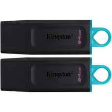 Флэш-накопитель Kingston 64Gb USB3.2 Gen1 Data Traveler Exodia (Black+Teal), комплект 2шт.